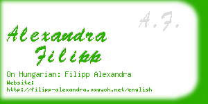 alexandra filipp business card